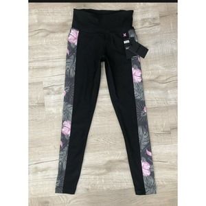 Hurley Lanai Hybrid Leggings Hawaiian NWT Size XL